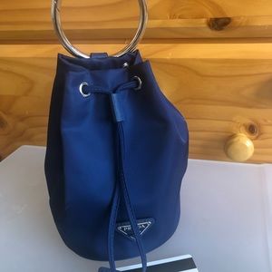 Prada bucket pouch